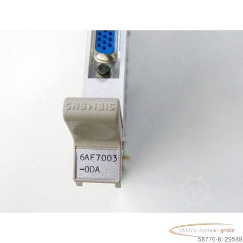 Siemens komponente Siemens 6AF7003-0DA BUS Adapter