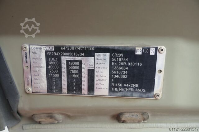 SZM tiêu chuẩn Scania R450 NGS | Hydraulic | Retarder | 651005Km | 20...