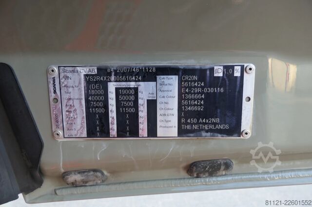 Standard-SZM Scania R450 NGS | Hydraulic | Retarder | 621520Km | 20...