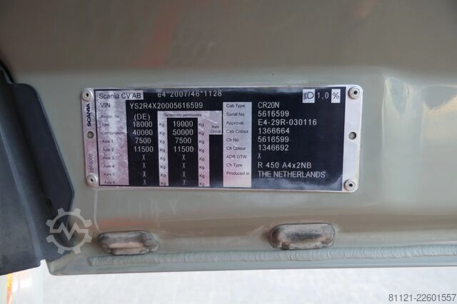 SZM standarde Scania R450 NGS | Hydraulic | Retarder | 695706Km | 20...