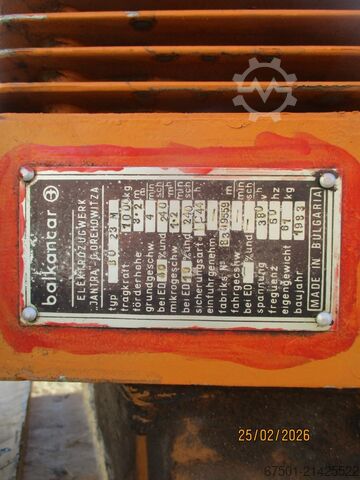 Kren putar tiang, kren berayun tiang, kren putar BALCANCAR Hallenkran 1000 kg (3441)