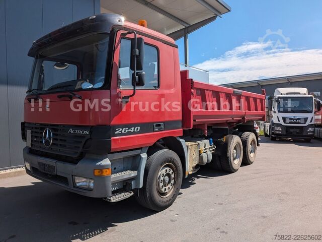 Τρίπλευρο ανατρεπόμενο φορτηγό MERCEDES-BENZ Actros 2640 / 6X4 / EPS / German/  Meiller BORDM