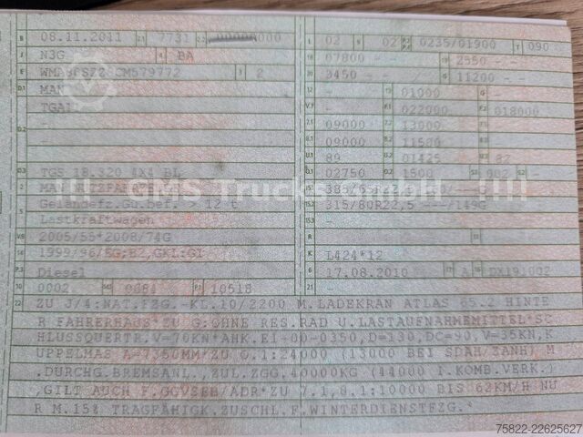 Muu MAN TGS 18.320 / 4X4 ALLRAD / Meiller / Kran FUNK