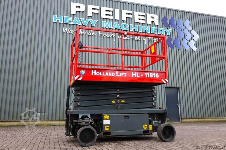 Scissor lift Holland Lift Ecostar HL-11816 Electric, 14m Working Height, 300