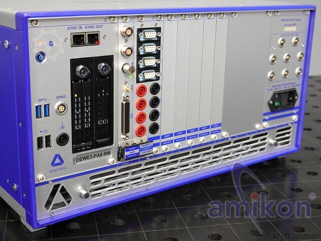TRION3 1810M 4-페이즈 10 MS/s DEWETRON DEWE3-PA8-RM Power Analyzer