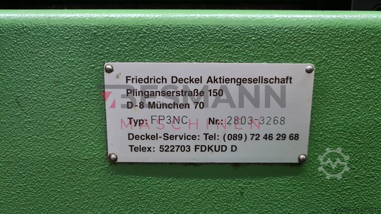 フライス盤 DECKEL FP3NC