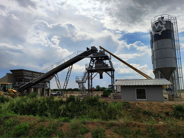 Nhà máy trộn bê tông, nhà máy bê tông CONSTMACH 160 M3/H Fixed Concrete Batching Plant