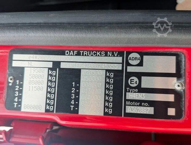 Tracteur routier standard DAF XF 480 FT SSC MANUAL GEARBOX 2x TANK HOLLAND TRU