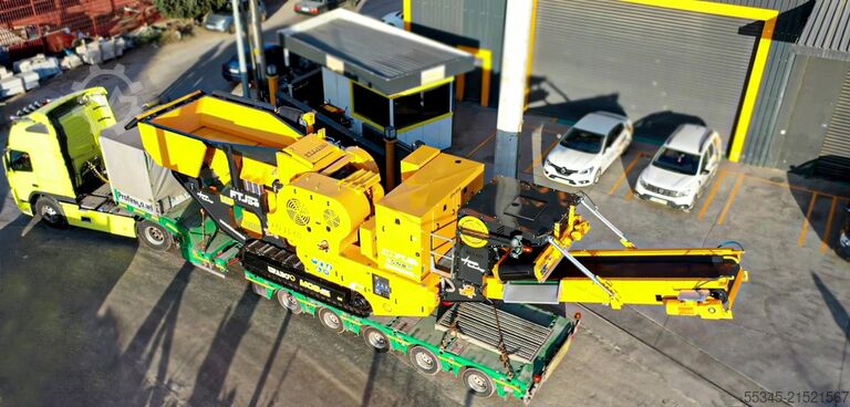 Brechanlage FABO Jaw Crusher hard stone crushing machine 100-250 t/h