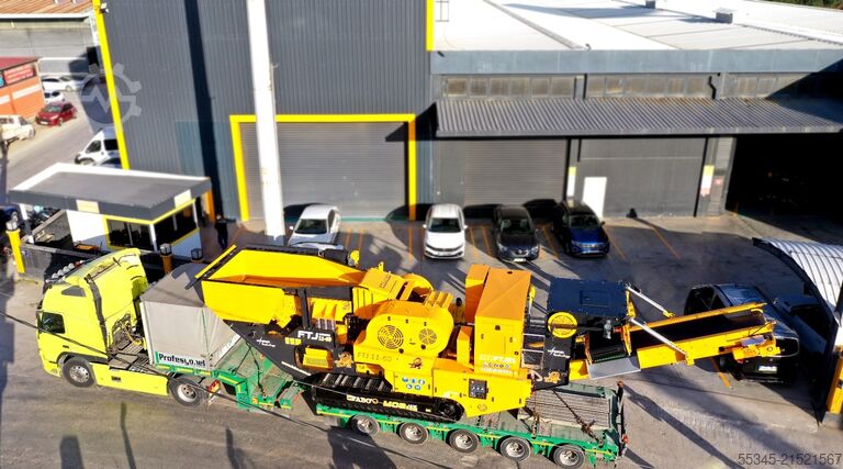 Brechanlage FABO Jaw Crusher hard stone crushing machine 100-250 t/h