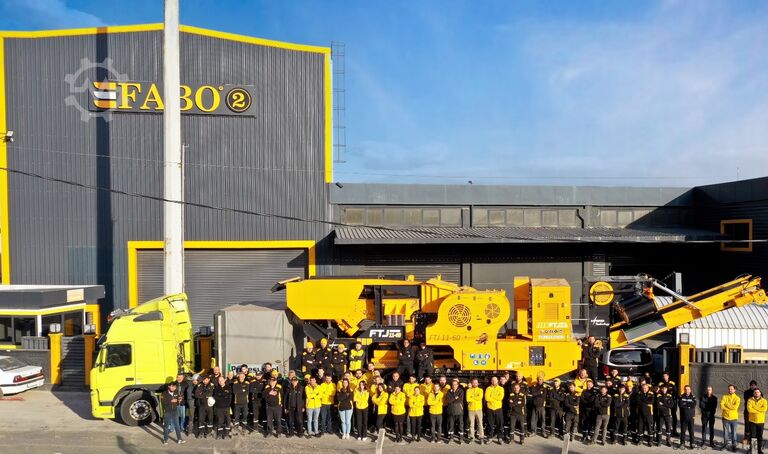 Brechanlage FABO Jaw Crusher hard stone crushing machine 100-250 t/h