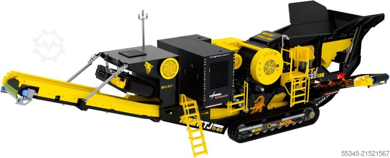 Brechanlage FABO Jaw Crusher hard stone crushing machine 100-250 t/h