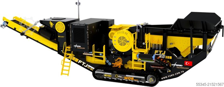 Brechanlage FABO Jaw Crusher hard stone crushing machine 100-250 t/h