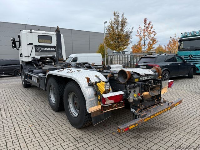 Camion scarrabile SCANIA R580 6X4 Abrollkipper/Retarder/AP-ACHSE/Meiller
