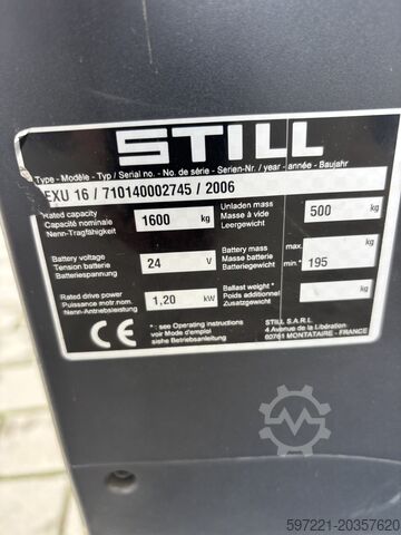 Elektrische Niederhubwagen Still EXU16