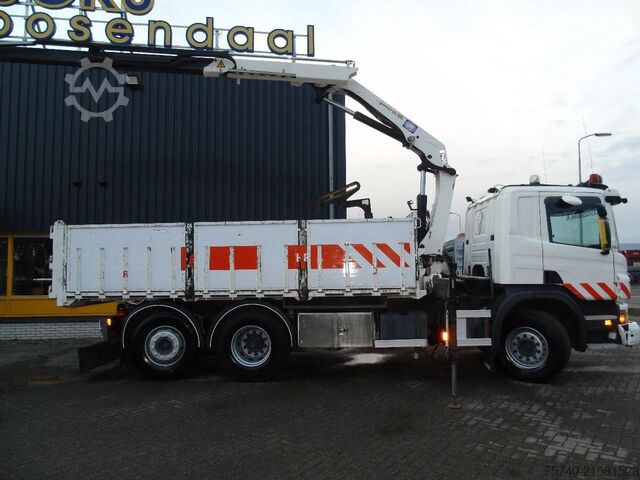 Kranbil Scania P360 6X2 + HMF 1420 K2 + REMOTE + TIPPER + EURO 5