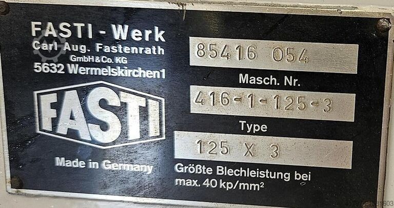 Обжимной станок Fasti 416-1-125-3 Fasti 416-1-125-3