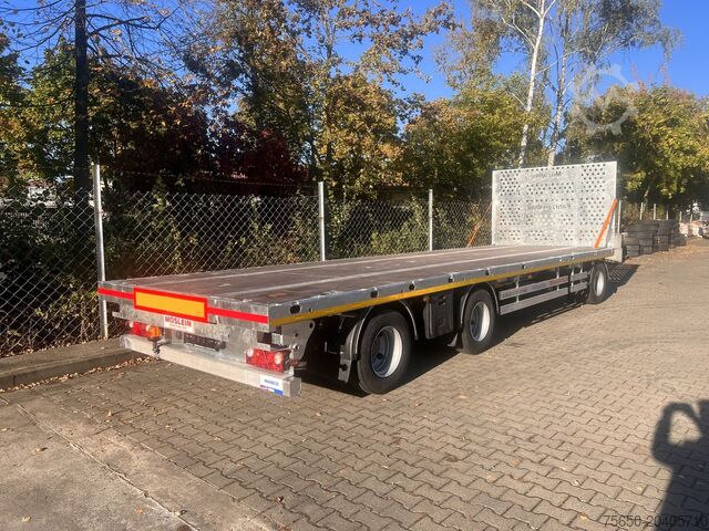Anhänger mit offener Pritsche Möslein T 3 Plato 9 m  3 Achs Jumbo- Plato- Anhänger 9 m, Mega