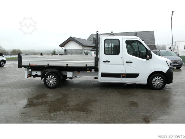 Kiepwagen bestelauto RENAULT Master Maxi Doka 3 Seiten Kipper L=3,2m Klima AH