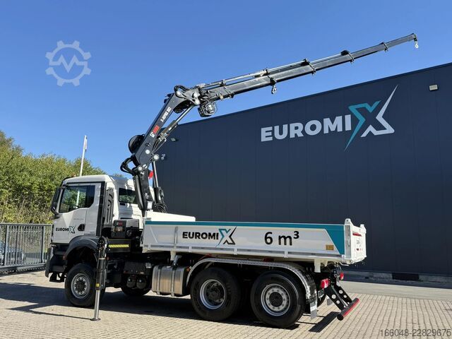 Ribaltabile con gru MAN TGS 28.440 TGS 28.440 6x4-4  3-Seiten-Kipper Hi...
