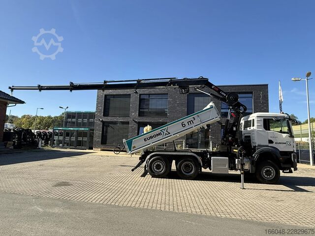 Ribaltabile con gru MAN TGS 28.440 TGS 28.440 6x4-4  3-Seiten-Kipper Hi...