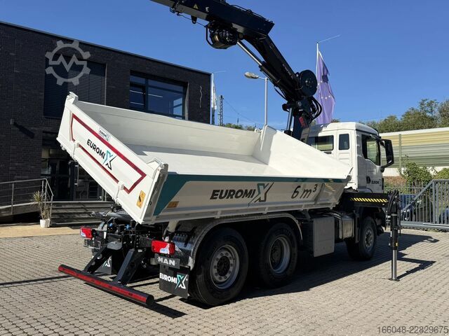 Ribaltabile con gru MAN TGS 28.440 TGS 28.440 6x4-4  3-Seiten-Kipper Hi...