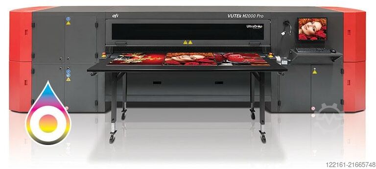 数码印刷机 Vutek H2000 Pro , 7 pl Ultradrop 2 m - 6C+ White  printer refurbished