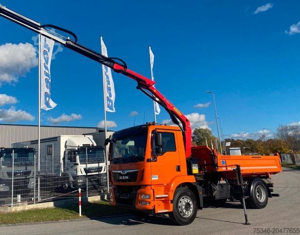 Kipper LKW MAN TGM 15.320/BL/4x2/Meiller/Kipper/Kran/Nur 19 tkm