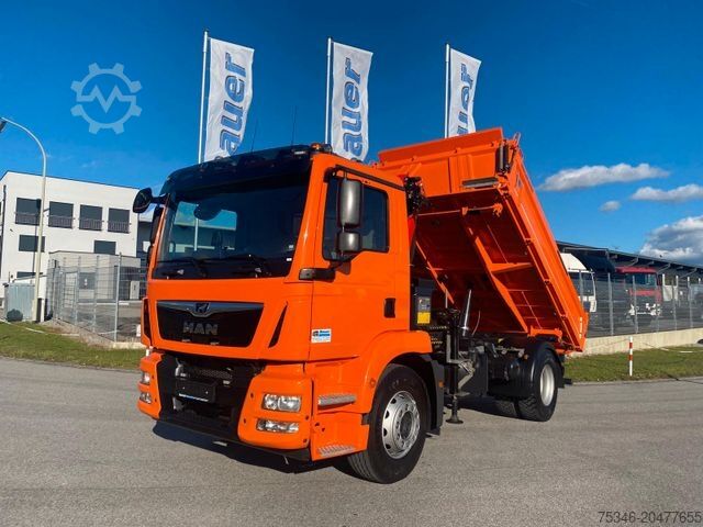Kipper LKW MAN TGM 15.320/BL/4x2/Meiller/Kipper/Kran/Nur 19 tkm