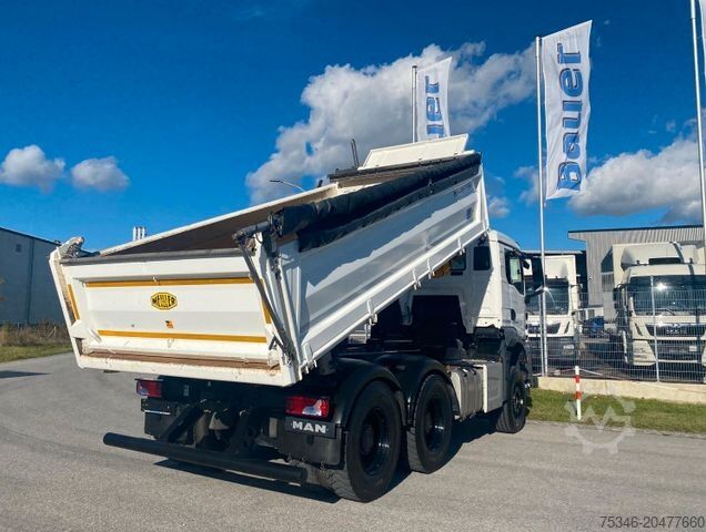 Dreiseitenkipper LKW MAN TGS/26.520/6x4 BL/Bordmatik/Retarder/90to/35 tkm