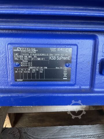 مضخة غلاف حلزوني أحادية المرحلة مزودة بمحرك تردد متغير (FU) KSB Etabloc 125-100-315 GG