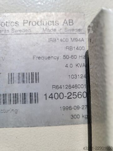  ABB IRB 1400 mit Handdrehtisch+Schweißgerät