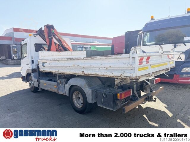 Autoutilitară basculantă Mercedes-Benz Atego 818 K 4x2, 2x AHK, Kran Palfinger PK7001-K