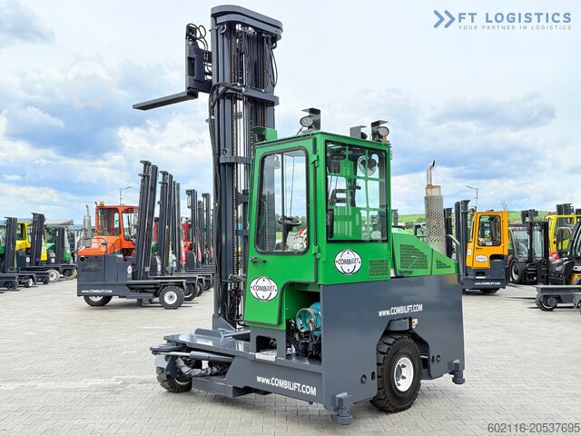 4-way forklift truck Combilift C4000 / GAS / 9300MM / FREE-LIFT / CABIN