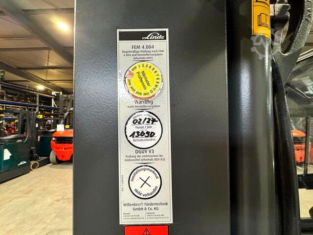 2018 servis + UVV do 02/2027, 12 087 motohodin Linde E25L