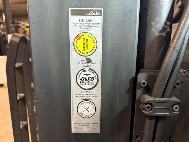 2020 Servicio + inspección UVV 01/2027, 11.450 horas Linde E30HL