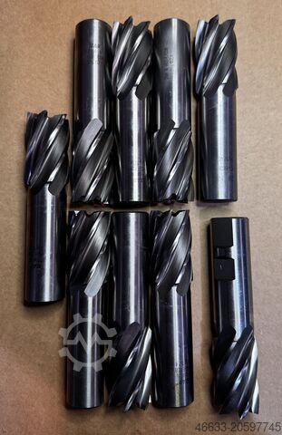 4 τραχείς φρέζες, 9 φρέζες με άξονα, HSS καινούργια Ø 25