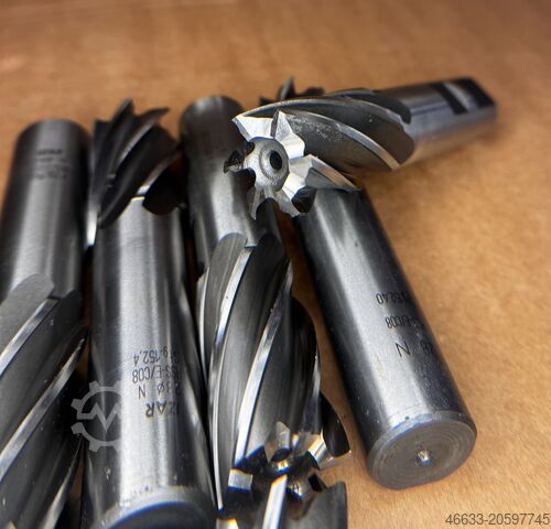 4 τραχείς φρέζες, 9 φρέζες με άξονα, HSS καινούργια Ø 25