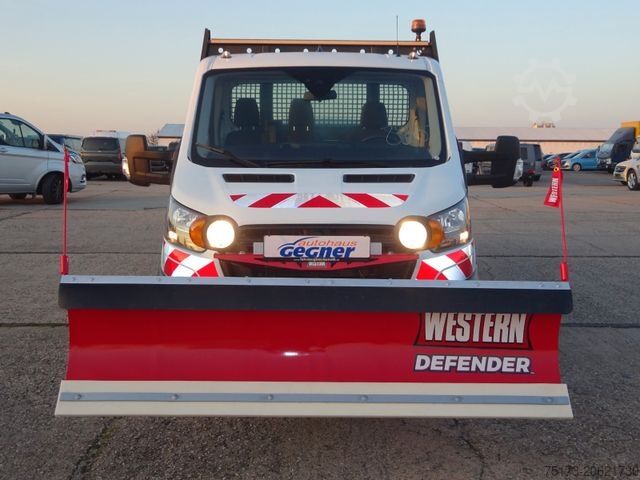 Truk pikap bak dump FORD Transit 350L3 EinzelKab Kipper Winterd. Schild