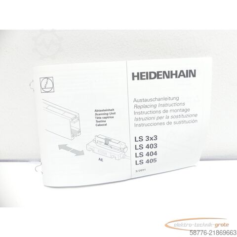 コンポーネント Heidenhain AE LS 403 Lesekopf ID: 261053-01 SN: 6226647