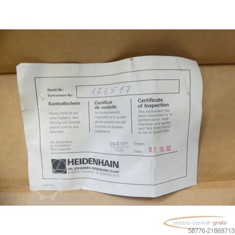 Componente Heidenhain ID 203 263 Längenmesssystem LS 701 -  ML 320 mm SN176517F mit LS 703 Lesekopf