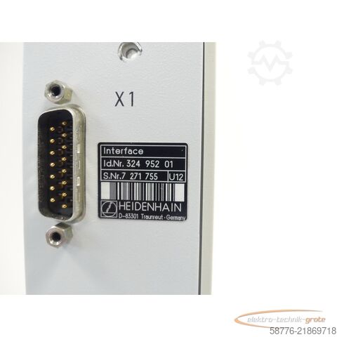 Komponente Heidenhain Id. 324 952-01 Interfaceplatine SN: 7271755 - geprüft und getestet! -