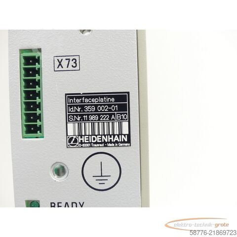 Komponenta Heidenhain Id. 359 002-01 Interfaceplatine SN: 11989222A - geprüft, getestet-