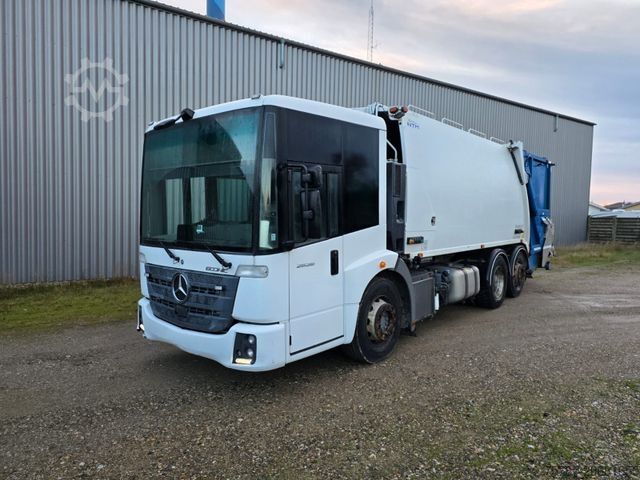 Çöp kamyonu MERCEDES-BENZ 2635 NTM 2 Kammern 12,6+6,2 cbm, Klima