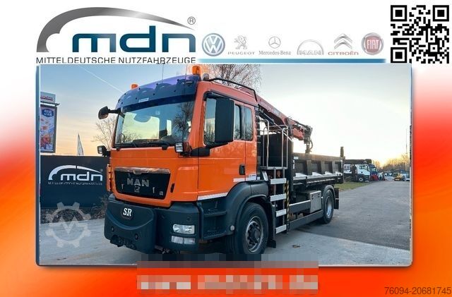 Truk jungkit MAN TGS 18.320 4x4 Kipper KRAN 21m FUNK Winterdienst
