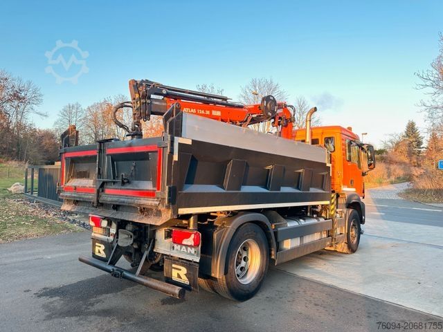 Truk bak dump tiga sisi MAN TGS 18.320 4x4 Kipper KRAN 21m FUNK Winterdienst