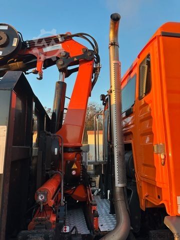 Truk bak dump tiga sisi MAN TGS 18.320 4x4 Kipper KRAN 21m FUNK Winterdienst