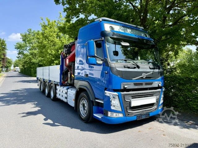 Plataforma de carga Volvo FH 500 8x4 / HMF 5020 K6 + Fly Jip K5 Funk / Eu6