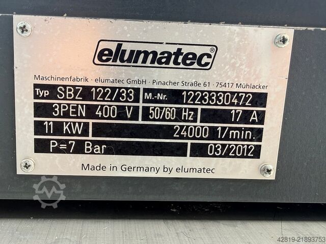 CNC 프로파일 가공 센터 Elumatec SBZ 122/33