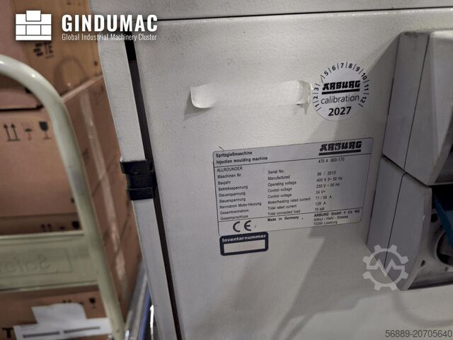 Hidraulički stroj za injekcijsko prešanje Arburg 470 A 800-170
